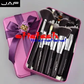 

by ems or dhl 10sets JAF 24Pcs/set hot sale Makeup Brushes Suitable Gift Metal Box Packing
