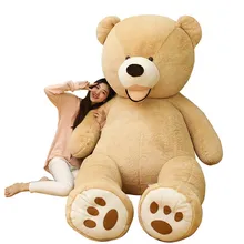 100-260cm américa gigante urso de pelúcia brinquedos de pelúcia macio urso de pelúcia exterior casaco de pele popular aniversário & presentes dos namorados meninas brinquedo do miúdo