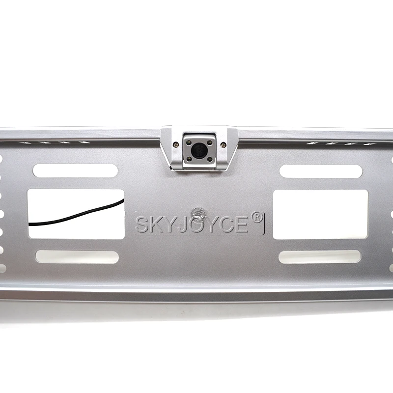 SKYJOYCE Europe license plate frame HD Waterproof European Car License Plate Frame Auto Reverse Rear View Backup Camera 4 LED (2)
