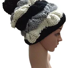 BomHCS; Мода для девочек; осенние зимние вязаные шапки ручной работы теплые вязаные шапки Милая шапочка