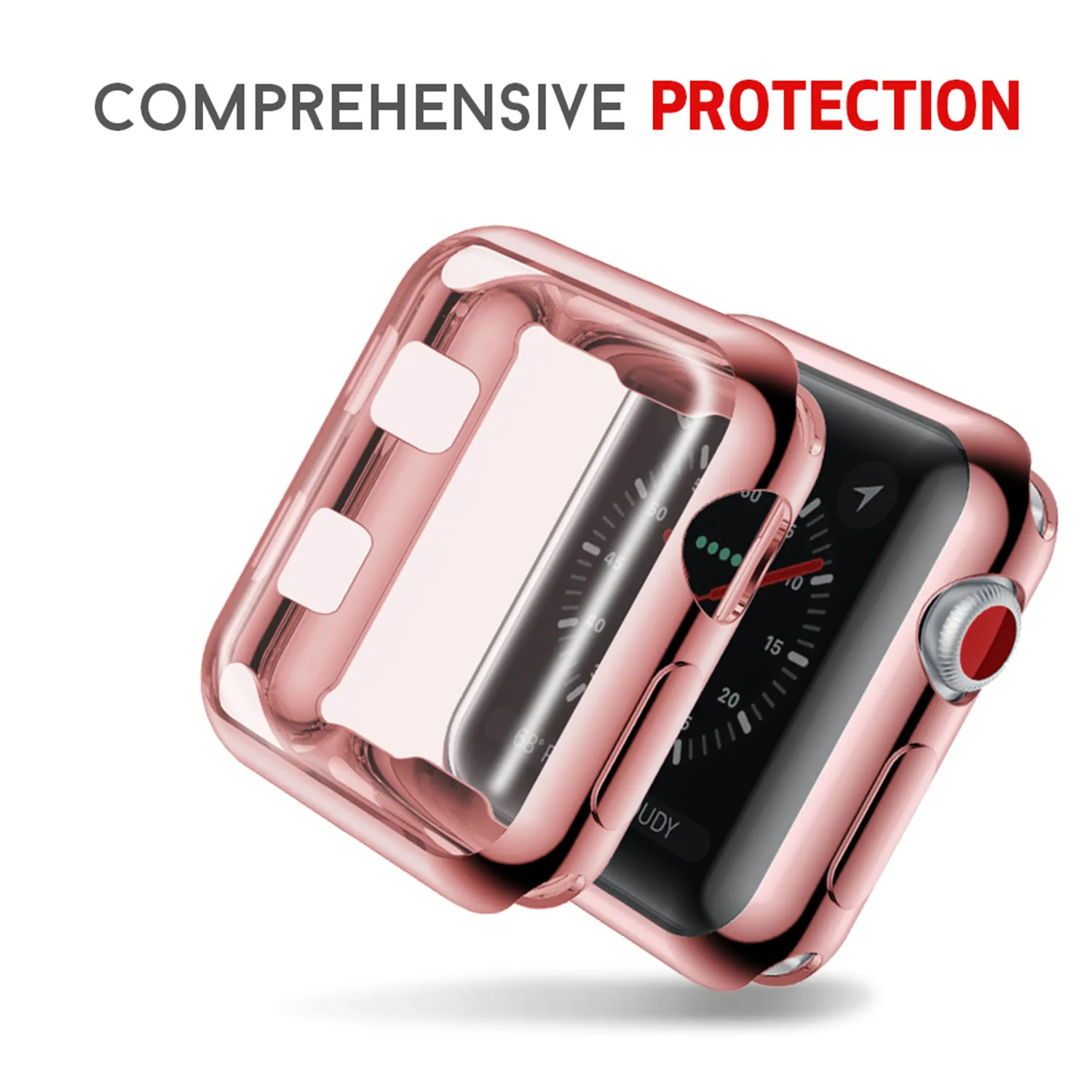 Soft TPU Slim Silicone Cover for Apple Watch Case Series 3 Series 2 Full Protect Watch Case for iWatch Cover 42mm 38mm Strap Soft TPU Slim Silicone Cover for Apple Watch Case Series 3 Series 2 Full Protect Watch Case for iWatch Cover 42mm 38mm Strap