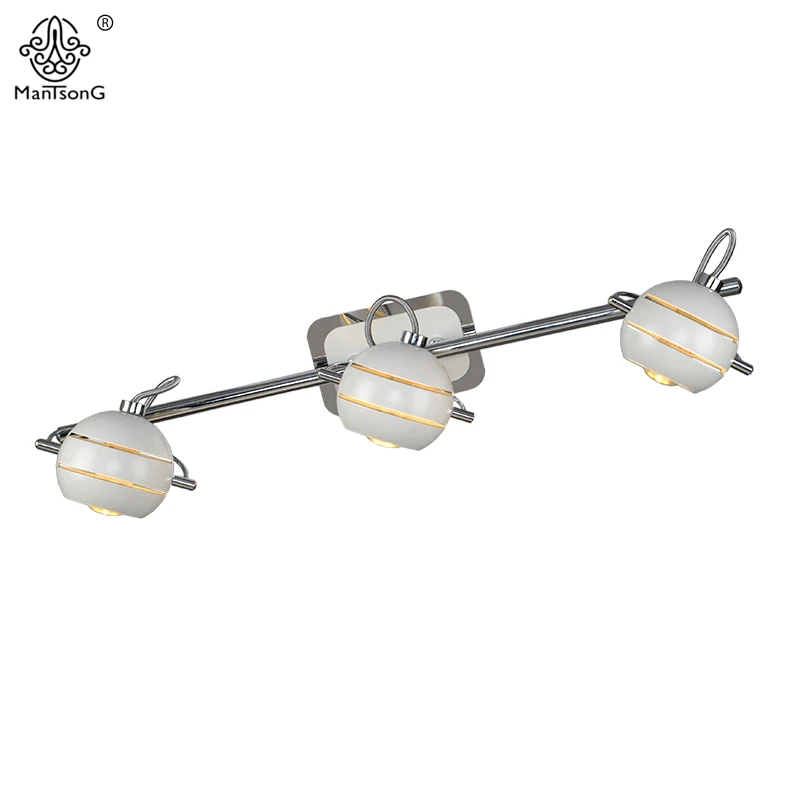 

Iron LED Ceiling Spotlight 3 Heads Track Light Clothing Store Hanging Pole Lamp Modern Simple Style LED Spot lights