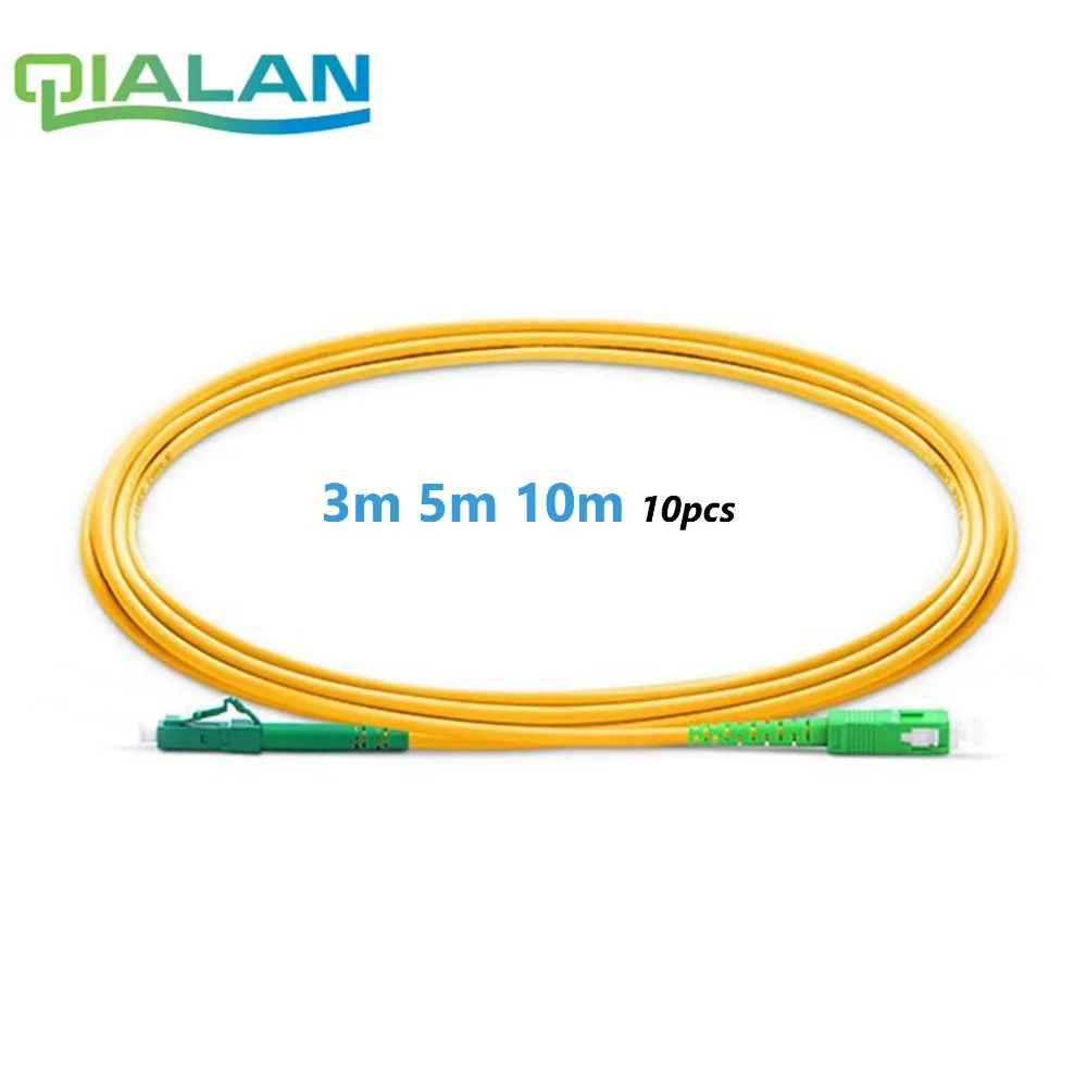 

Optic Fiber Patchcord LC to SC APC 3m 5m 10m Fiber Optic Patch Cord Simplex 2.0mm PVC Single Mode Fiber Patch Cable Fiber Jumper