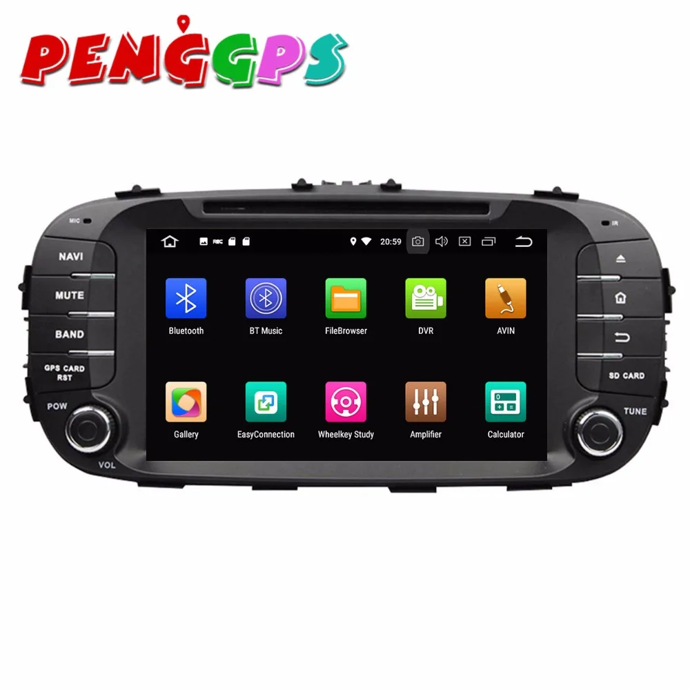 Best Android 8.0 7.1 Car DVD Player GPS Navigation Headunit for Kia SOUL 2014 2015 2016 2017 Car Stereo Auto Multimedia Satnav Video 5