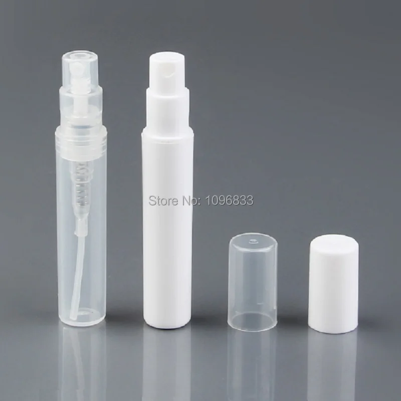Clear Mini Plastic Spray Bottle with Atomizer Black Perfume Test tube Small White Parfum Bottles 2ML 3ML 5ML 7ML (5)