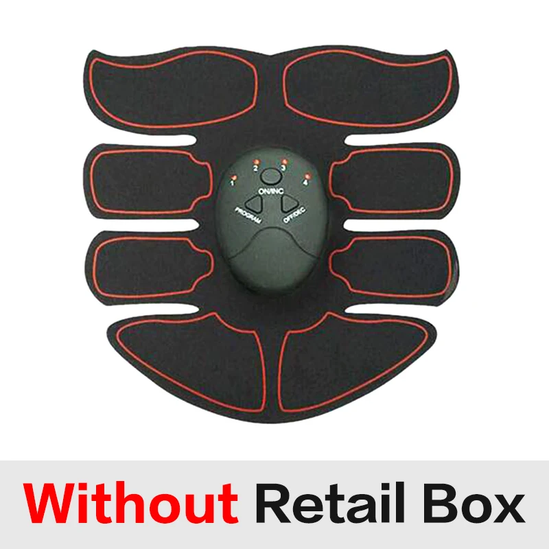 8Pack-Red-ABSonly Ems мышцы abs стимулятор брюшной тренажер для бедер Электрический вибрирующий массажер Потеря веса Релаксация организма пояс для похудения унисекс - Цвет: 8Pack-Red-ABSonly