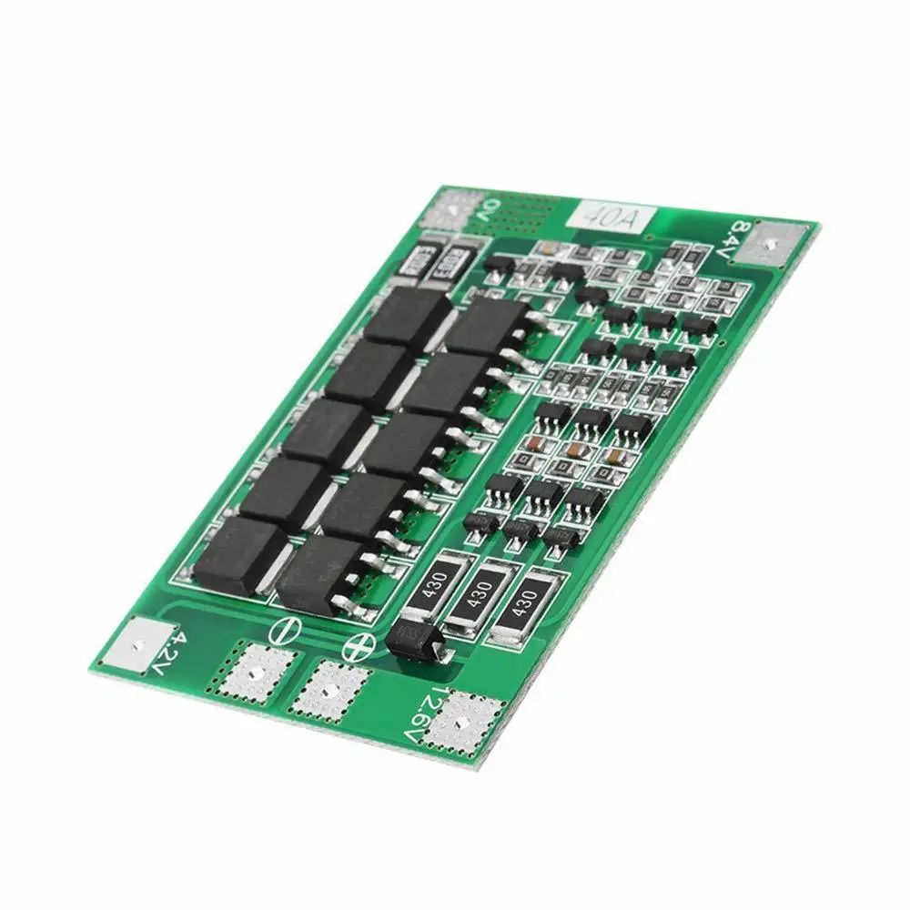 3s 40a Bms 11 1 В 12 6 в 18650 Защитная плата литиевой батареи с улучшенной/сбалансированной