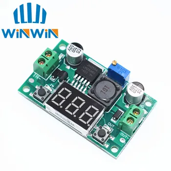

20pcs LM2596 module DC 4.0~40 to 1.3-37V Adjustable Step-Down Power Module + LED Voltmeter Free Shipping