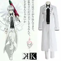 K Project K RETURN OF KINGS Isana Yashiro Cosplay Costume Full Set Uniform ( Trench-coat + Shirt + Pants + Belt + Bow tie )