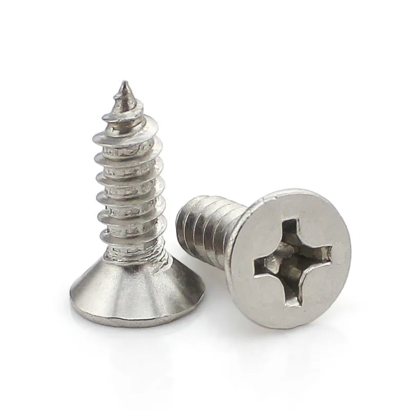 

GB846 304 Stainless Steel Countersunk Head Tapping Screws M1.7*4/5/6/7/8/10/12