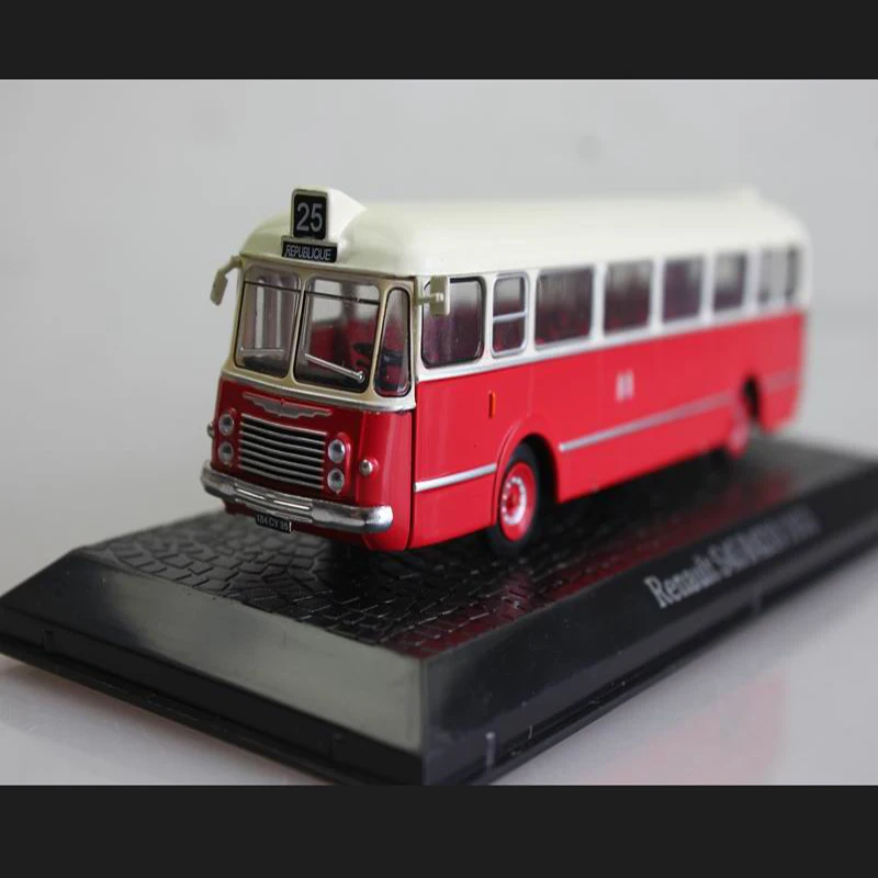

1/72 Simulation ATLAS Renault S45 R4210 1953 Vintage Bus Collection Model Retro Color Matching Alloy Die-casting Toy Car