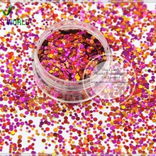 Rl21-130 смесь цветов в горошек круглой формы блеск для ногтей и DIY украшения