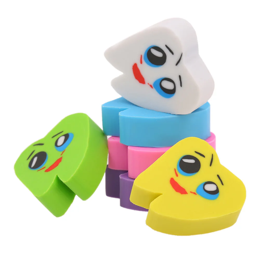 

50pcs/bag Molar Shaped Tooth Rubber Erasers Dentist Dental Clinic School Great Gift For Kids