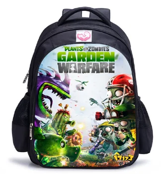 

16 inch Plants VS Zombie Bags For School Boys Backpack Cool Kids School Bags For Teenagers Children Backpacks Mochila