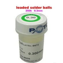 1 шт. ПМТС свинцовый припой в шариках 250 k для bga rework reballing 0,3 мм паяльный шар BGA чипов