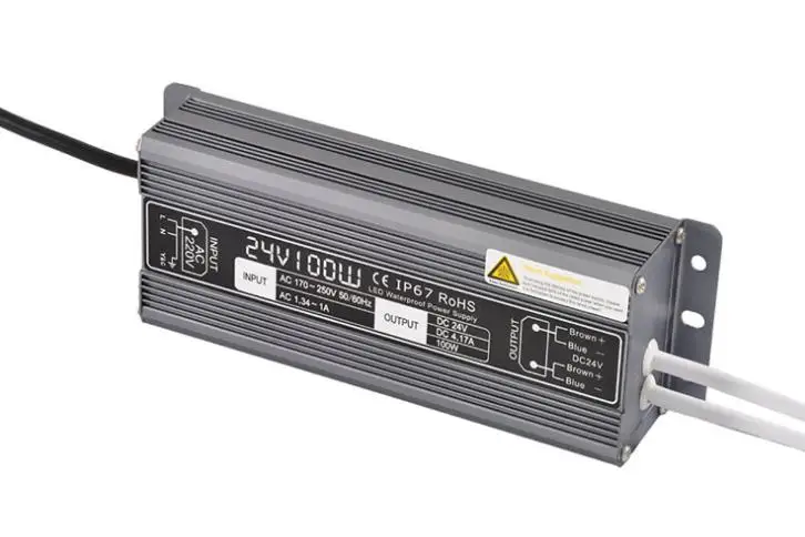 

DC 24V 100W waterproof IP67 led driver Access control driver adapter led light transformer 4.2A power charger for leds