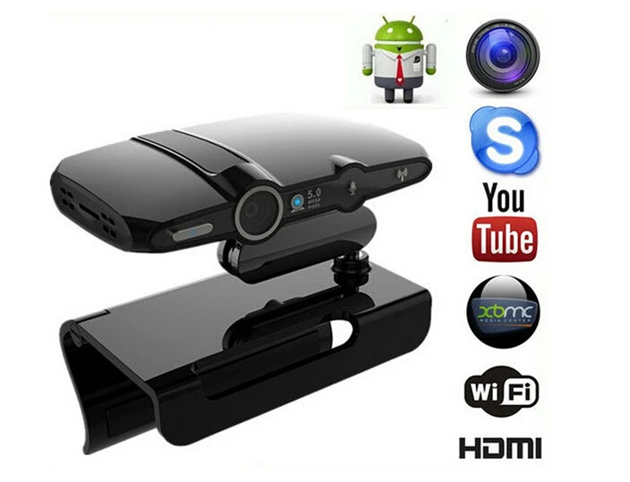 

Smart camera HD23 Tv Box HD Camera Allwinner Dual Core TV Box 1GB 8GB Android 4.4 HDMI Smart TV Box Built in DSP Mic Speaker