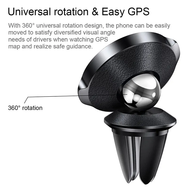  Baseus Magnetische Auto Halter für Handy Air Vent Halterung Für iPhone Samsung PU Leder Auto Telefo