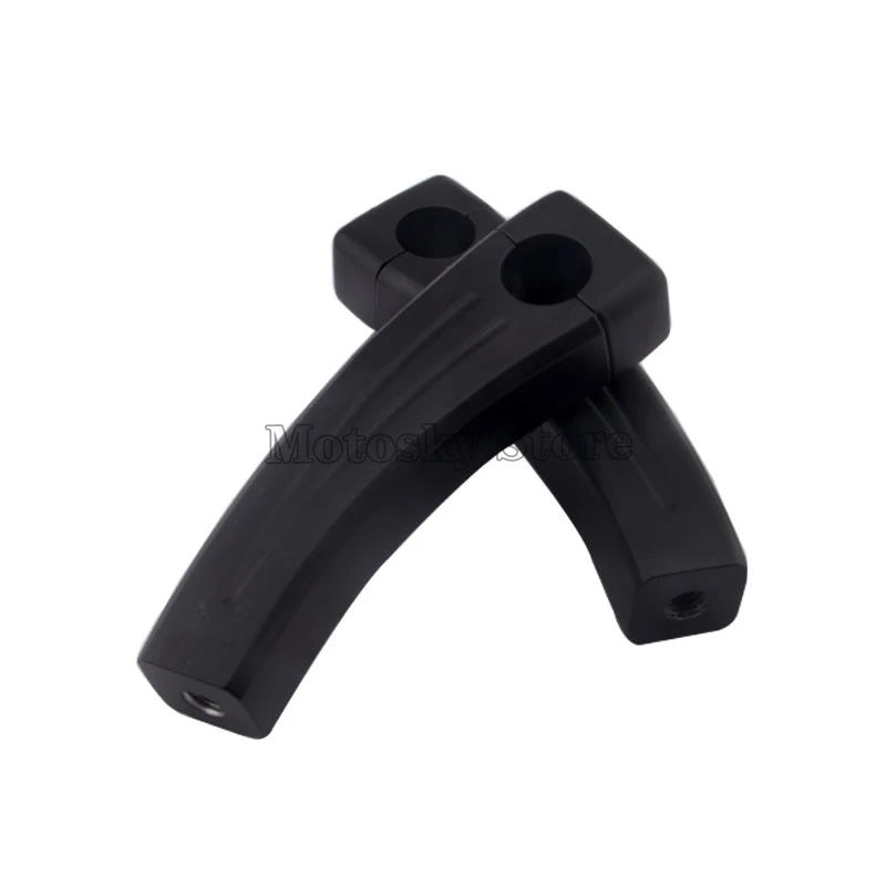 7 &quotчерный руль мотоцикла откатные стояки для Honda Suzuk Yamaha Suzuki Kawasaki Harley BMW KTM