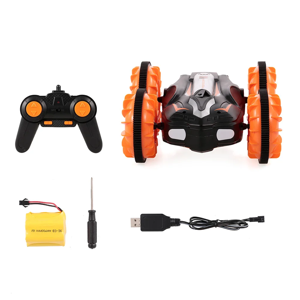 2,4G RC автомобилей 4WD Водонепроницаемый внедорожных амфибия Р/У автомобиль для дрифта вращение на 360 градусов дистанционного Управление автомобиль с светодиодный свет
