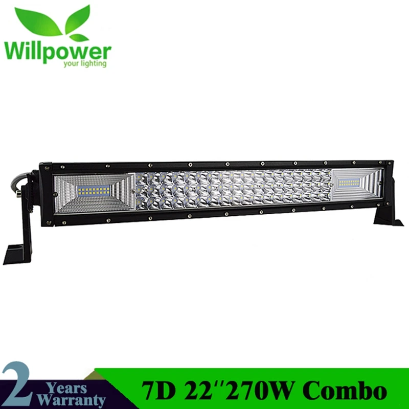 

Triple Row 22" 270W Straight Led Bar Offroad LED Light Bar LED Light Beam Combo Led Work Light Bar For Car ATV Truck 4X4 Pickup