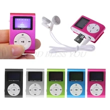 Мини USB металлический зажим MP3 плеер ЖК-экран Поддержка 32 ГБ Micro SD TF слот для карт цифровой mp3 музыкальный плеер