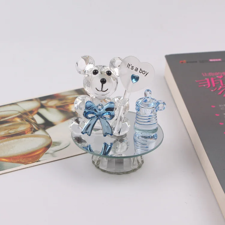

K5 Crystal Bear Nipple Baptism Baby Shower Souvenirs Party Christening Giveaway Gift Wedding Favors and Gifts For Guest