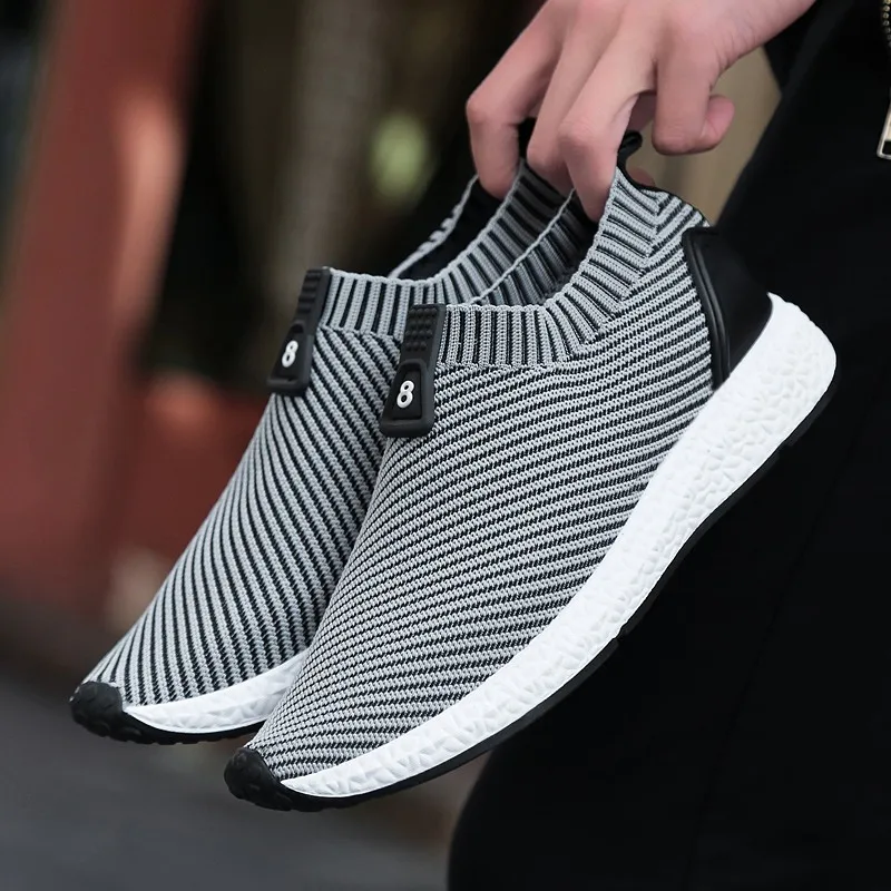 

2018 Krasovki Men Casual Shoes Breathable Men Fashion Designer Sneakers Comfortable Sport Slip on Adult Shoes Sapato Masculino