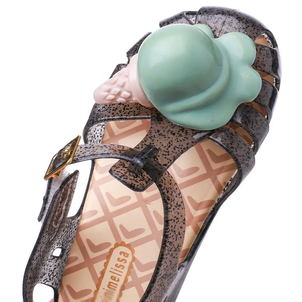 Melissa Conch Shoe Aranha VIII сандалии Босоножки Ice cream стильные для девочек мягкие ПВХ