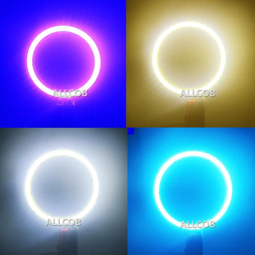 12V DC кольцевой cob светодиодный источник света 3w 4w 5w 8w 9W 10w 15w angel eye 30mm 120mm белый лед