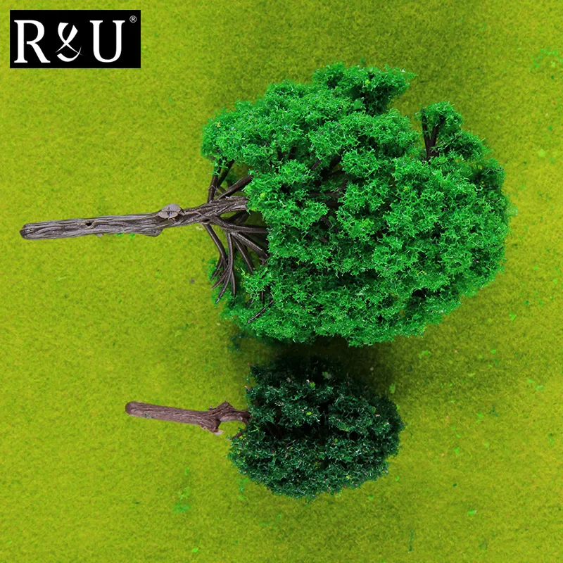 10pcs Modèle Miniature Arbres Architecture Paysage Trains Chemins de Pays