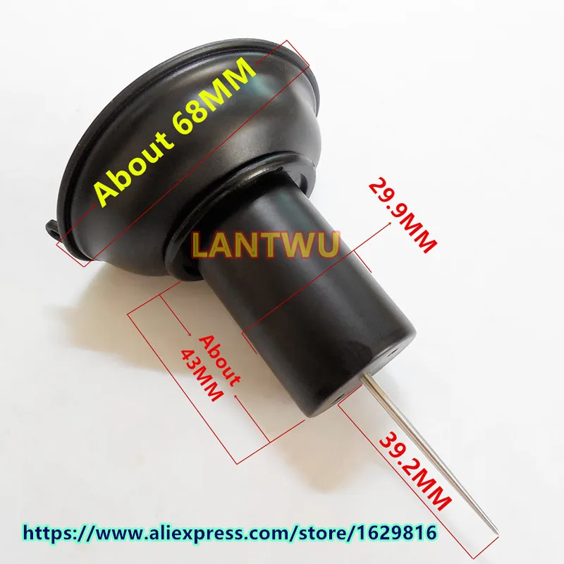 Diameter 29.9MM Keihin carburetor vacuum diaphragm plunger assembly
