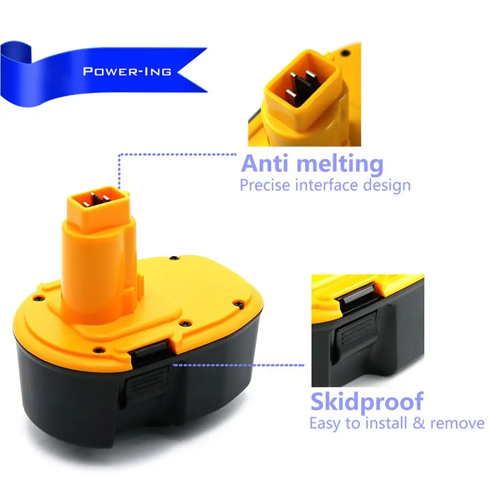 Batterie type DC9091 DE9038 DE9091 DE9092 DE9094 14.4V 3000mAh pour Dewalt