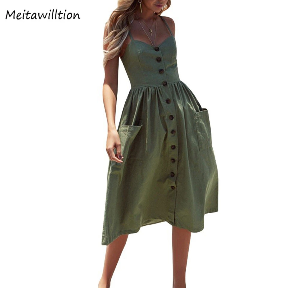 ladies sleeveless summer dresses