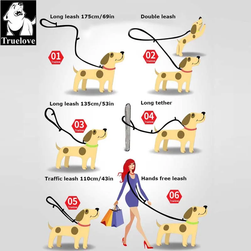 Truelove-7-In-1-Multi-Function-Adjustable-Dog-Lead-Hand-Free-Pet-Training-Leash-Reflective-Multi (1)
