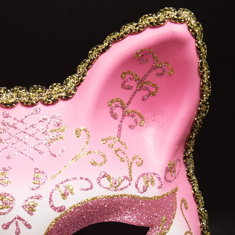 Big/Small Cat Child Cosplay Half Face Mask Party Princess Halloween Lace Mask For Party Show Masquerade Festival Mask