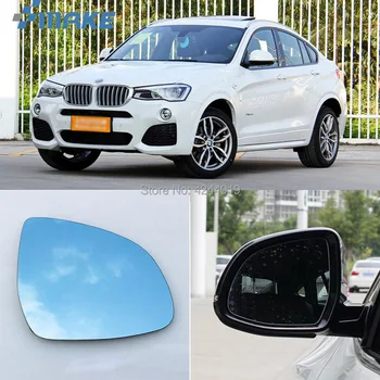 

smRKE For BMW X3 X4 X5 X6 Car Rearview Mirror Wide Angle Hyperbola Blue Mirror Arrow LED Turning Signal Lights