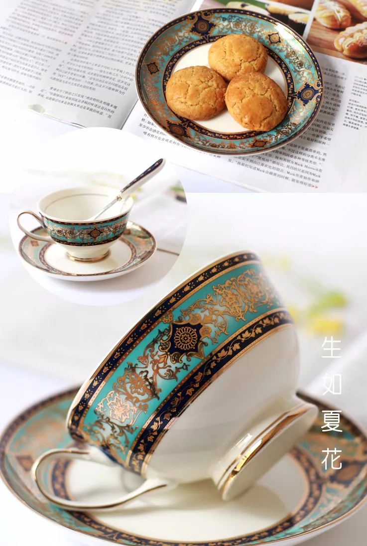 Высококачественный чай в богемном стиле; Бохо богемные чашки позолоченная фарфоровая кофейная чашка и блюдце керамические кружки позолота Demitasse