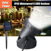 Mising 6 светодиодный солнечный садовый Точечный светильник на открытом воздухе лужайка Пейзаж бассейн пруд двор питание Точечный светильник IP68 водонепроницаемый солнечный светильник