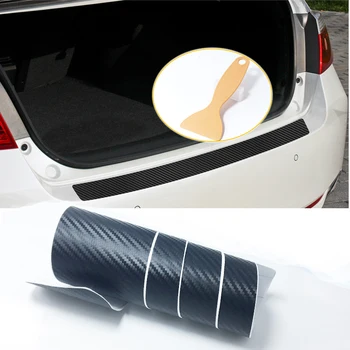 

90*8.8cm Carbon Fiber Car Trunk Protection Sticker For Chevrolet Cruze Aveo Captiva Lacetti TRAX Epica Lada Granta Kalina Priora