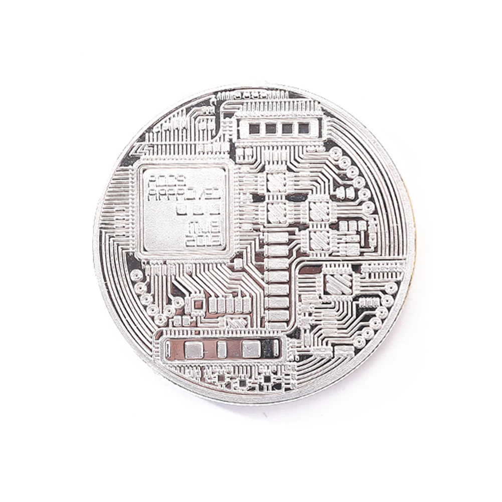 Gold Plated Physical Bitcoins Casascius Bit Coin BTC With Case Gift Physical Metal Antique Imitation BTC Coin Art Collection 1pc