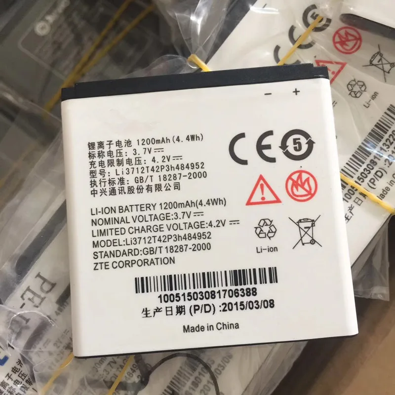 

jinsuli 3.7V 1200mAh Li3712T42P3h484952 For ZTE V793 V795 U880S2 V880S2 Battery