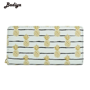 

Lovely Women Pineapple Printing Long Wallet Girl Teenager Casual Coin Purse Phone Case Card Holder Bag Female Carteira