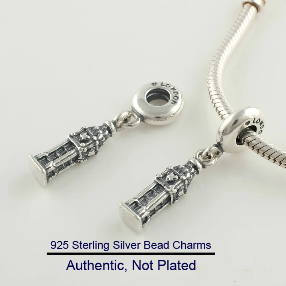 

CKK Beads Silver 925 Jewelry London Dangle Charms Fits Pandora Bracelet Original Stelring Silver Bead Charm abalorios