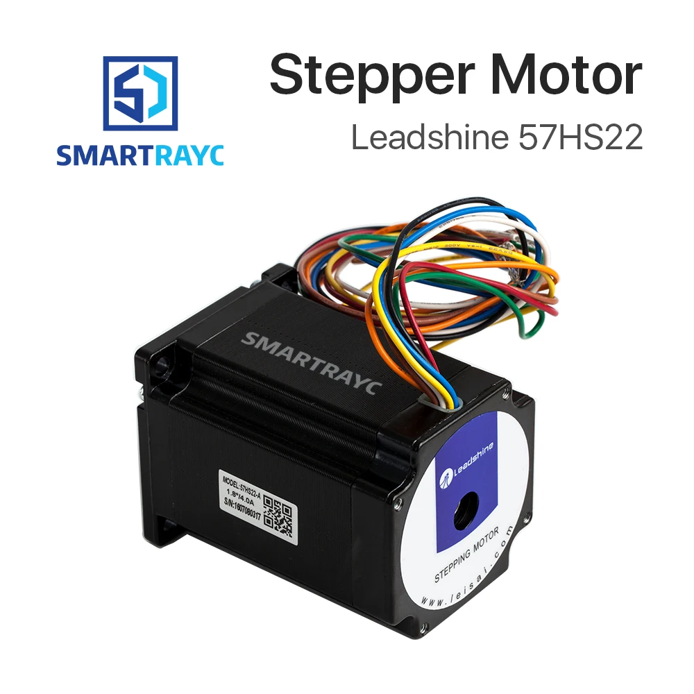 

Smartrayc Leadshine 2 phase Stepper Motor 57HS22 NEMA23 5.6A Length 81mm Shaft 8mm