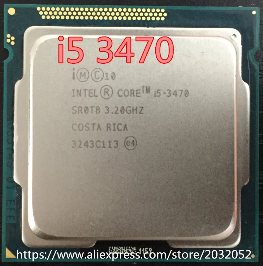 Original lntel Core I5-3470  I5 3470 3.2GHz Quad-Core LGA 1155 L3 Cache 6MB Desktop CPU (working 100% Free Shipping) most powerful cpu