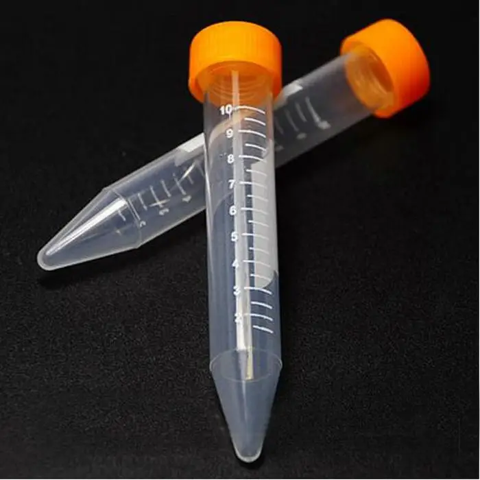 10ML 100pcs/lot Clear Plastic centrifuge tube PP Microcentrifuge