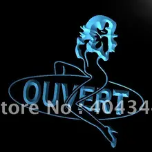LK172-OUVERT сексуальная леди неоновый Enseigne Lumineuse домашний декор ремесла