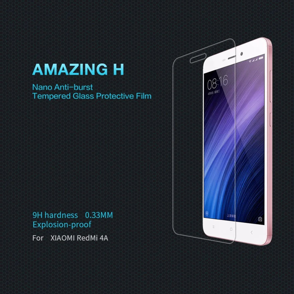 Original NILLKIN for xiaomi redmi 4a Screen Protector Amazing 9H 0 33mm Film for redmi 4a