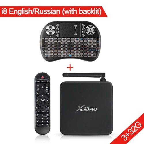 3G 32G Box with I8TR X98 Pro приставка Amlogic S912 Mali-T820MP3 2G/16G 3g/3 2G Android 6,0 ТВ приставка Поддержка 2,4G/5G HDMI 2,0 медиаплеер для ТВ приставка - Цвет: 3G 32G Box with I8TR